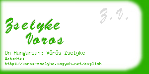 zselyke voros business card