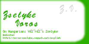 zselyke voros business card